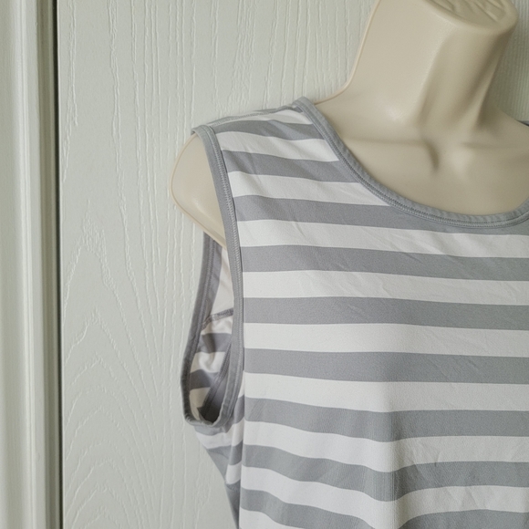 Athleta Ocean Stripe Chi Muscle Tank - Picture 2 of 7